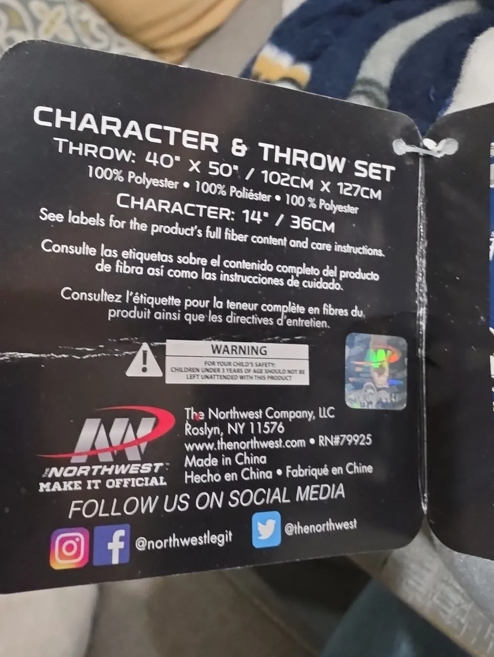 Mickey Mouse Character & Throw Set, LA Rams, NFL + Disney Plush & Blanket